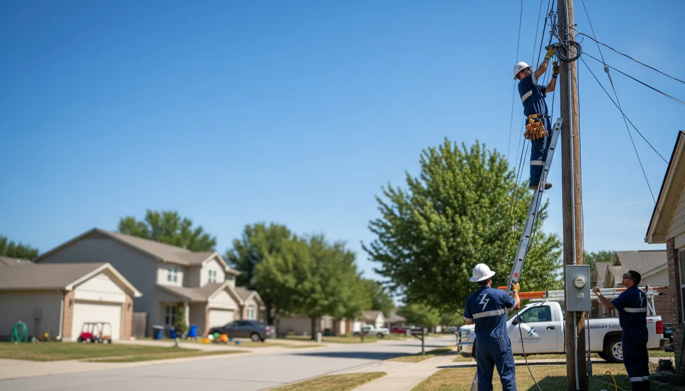 Residential electrician providing installation services in Midway City, CA